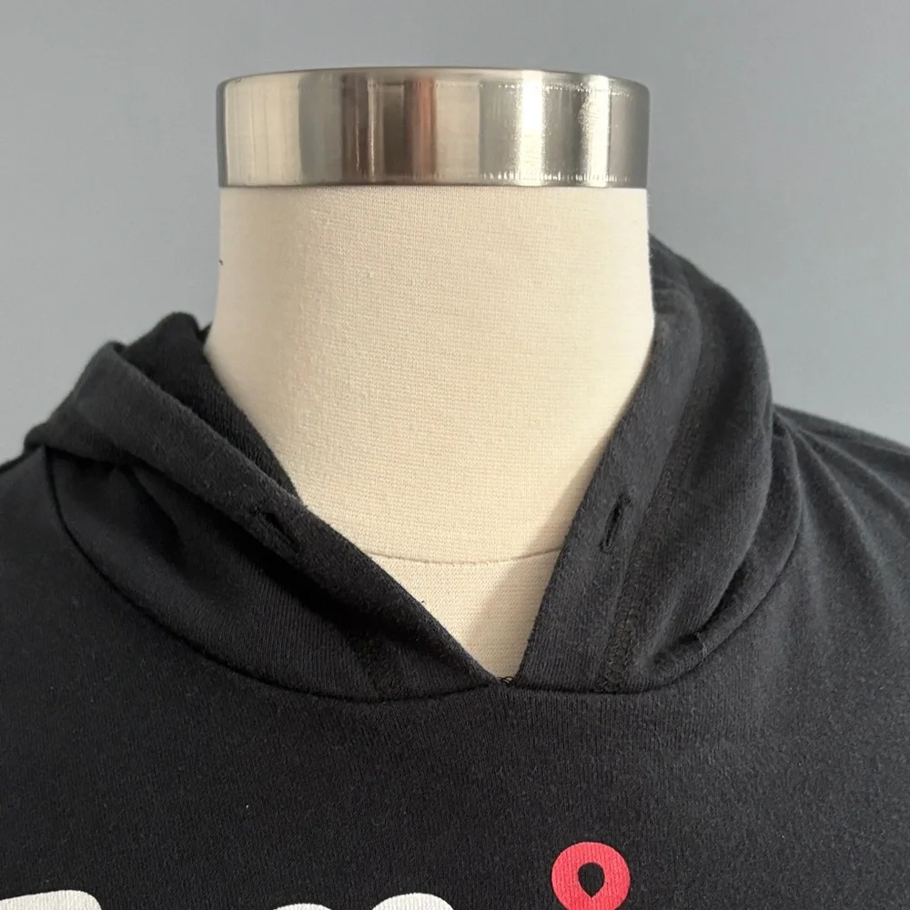 FRIENDS Black Hoodie with White Text - Picture 5 of 7